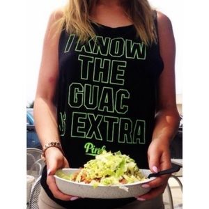 I Know the Guac is Extra PINK tank